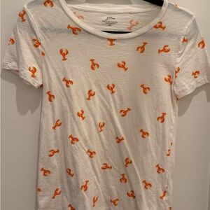 J. Crew Vintage Cotton Lobster Tee